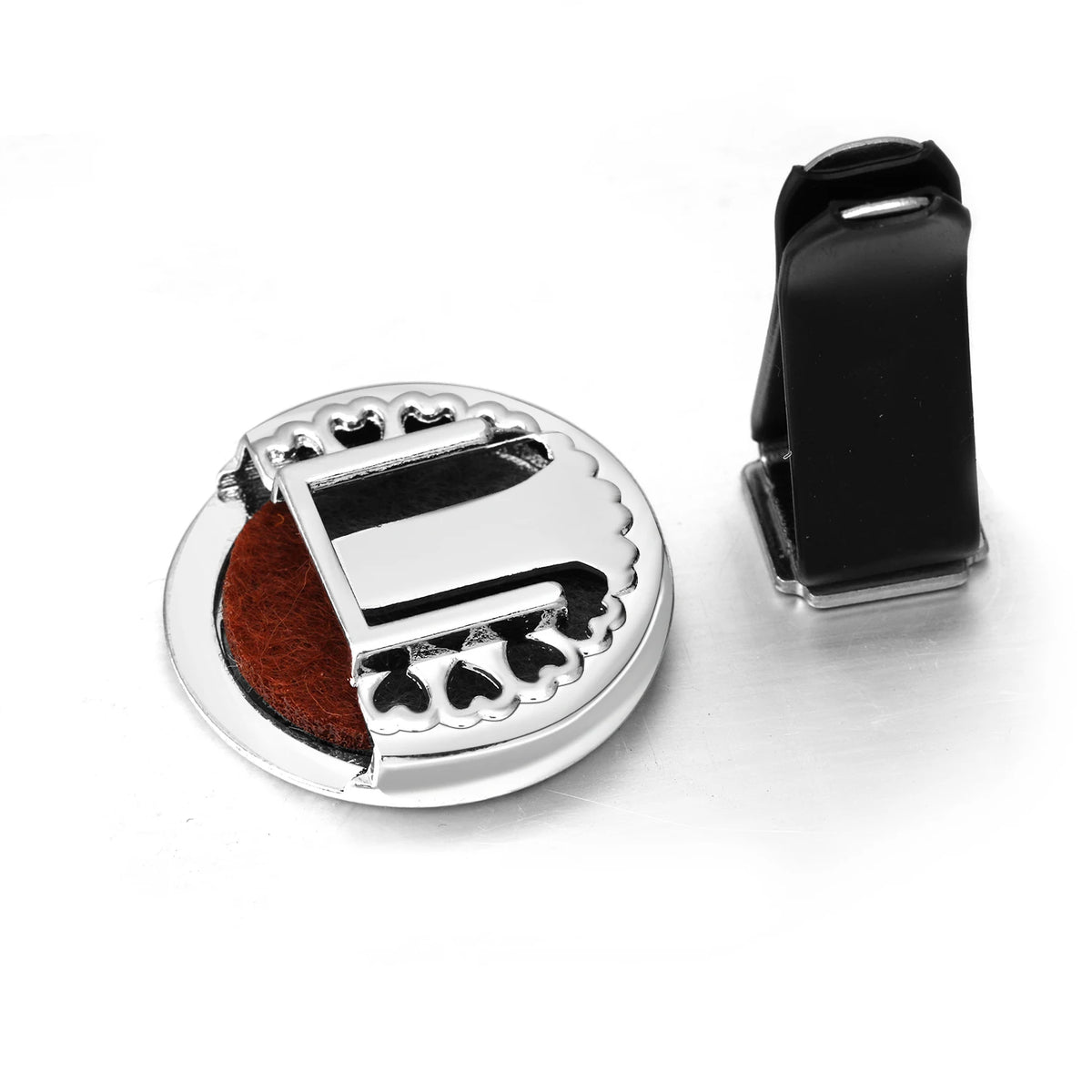 Diffuseur de parfum voiture médaillon en acier inoxydable – motif 3