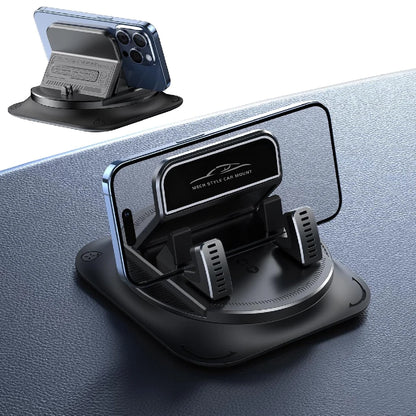 Support téléphone voiture antidérapant avec rotation 360 degrés