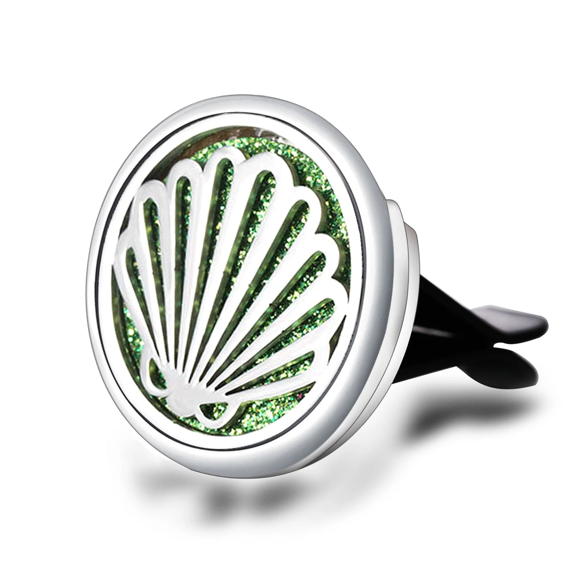 Diffuseur de parfum voiture médaillon en acier inoxydable – motif 12