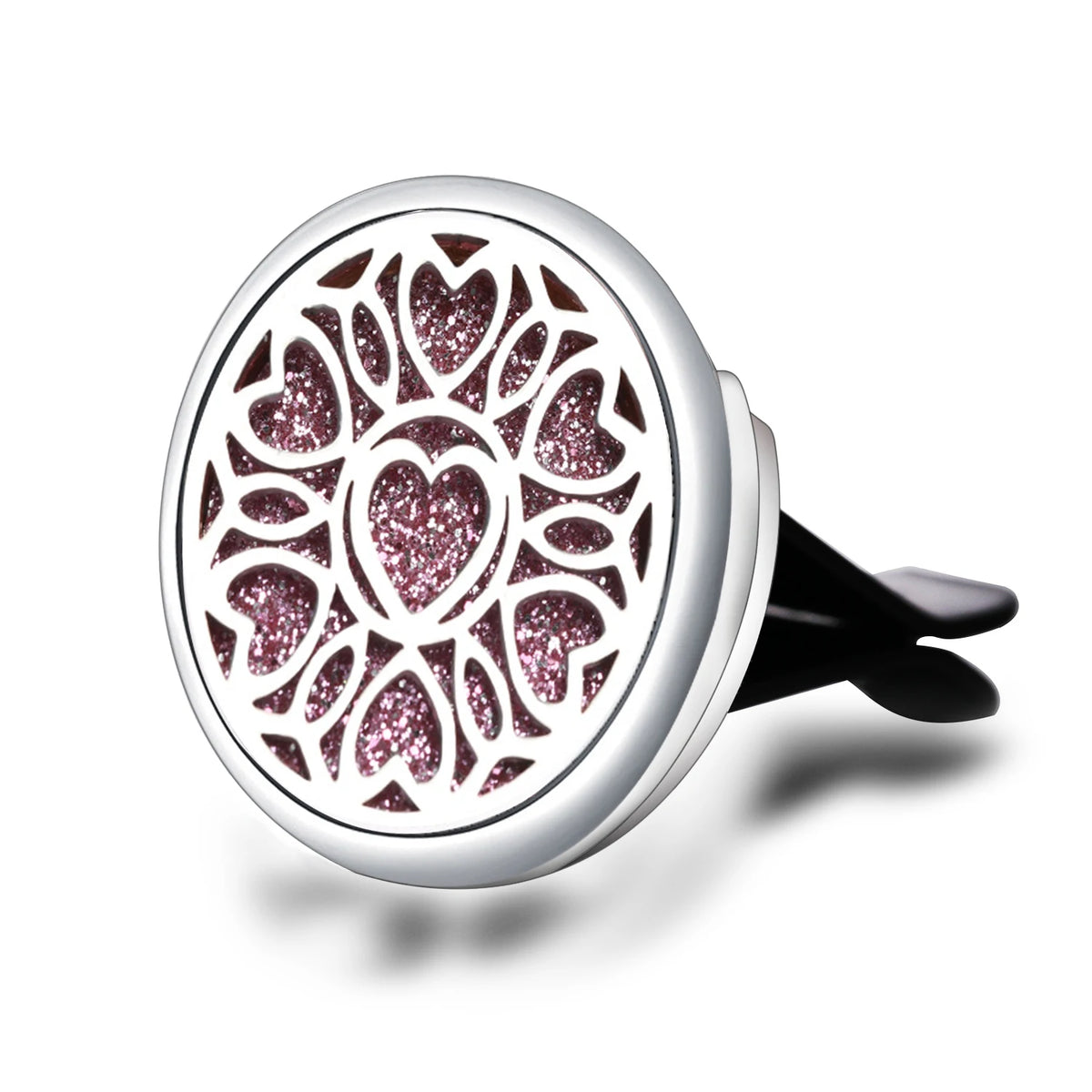 Diffuseur de parfum voiture médaillon en acier inoxydable – motif 14